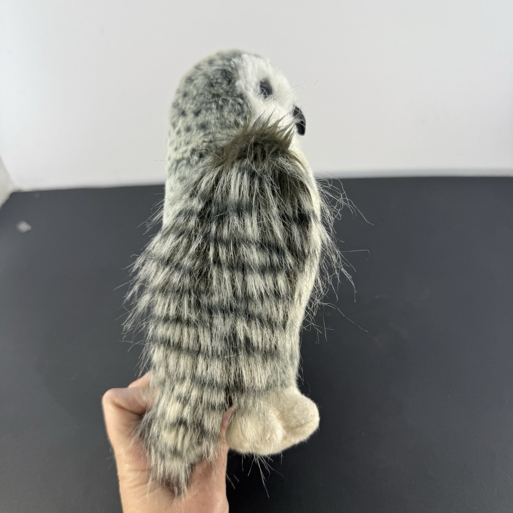 Douglas Cuddle Toy Crescent Silver Owl 11" Inch Plush - Picture 10 of 12